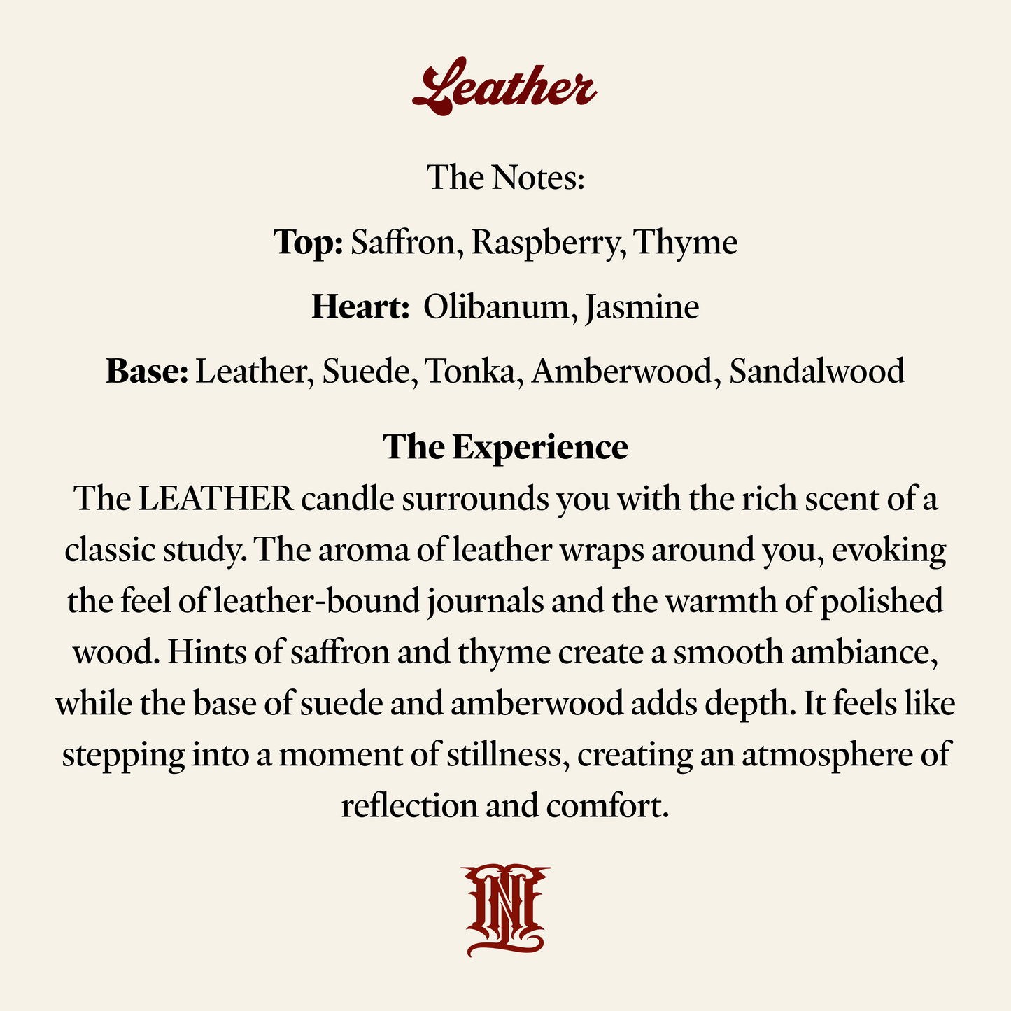 LEATHER Candle